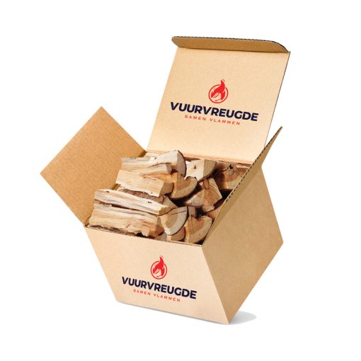 Ovengedroogd Eiken haardhout in doos